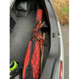 EACCESSORIES EA Rear Trunk Organizer Cargo Net for Infiniti G35 2003-2007 – Envelope Style Cargo Net for Coupe - Premium Mesh Elastic Car Trunk Organizer Vehicle Carrier Storage – Compatible with G35
