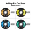 10pcs 4-1/2"x7/8" Zirconia Flap Disc Grinding Wheels Angle Grinder 40