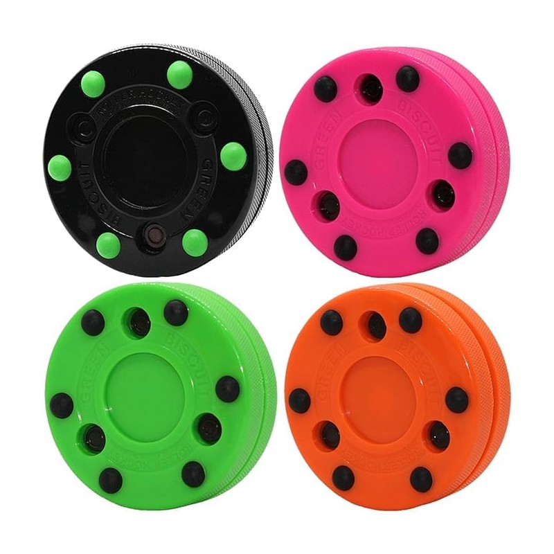 Green Biscuit Roller Puck Pink 24 Pack
