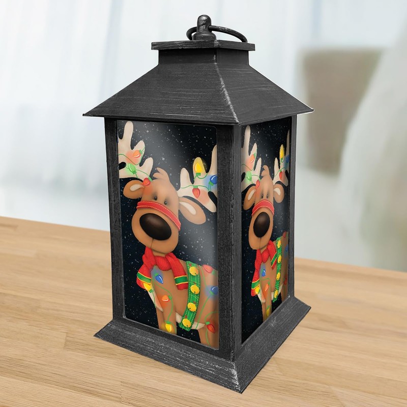 Briarwood Lane Reindeer in Lights Lantern