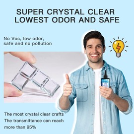 JDiction UV Resin, Upgrade 300g Low Viscosity Hard Thin UV Resin with Super Crystal Clear Resins Kit for Jewelry, Casting, Coating and DIY Craft