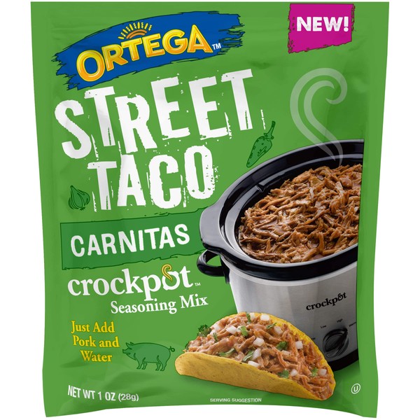 Ortega Street Taco Crockpot Mezcla de condimentos, carnitas, 1 onza