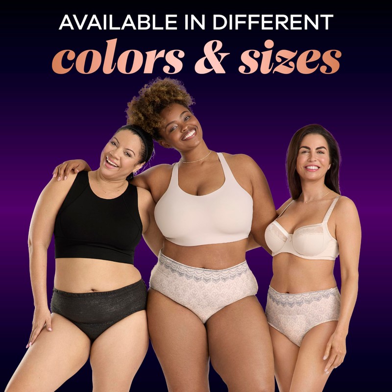 Always Discreet Boutique Incontinence and Postpartum Underwear for Women, Maximum