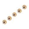 5 Pcs Professional Watch Crown Parts Gold Steel Wrist Watch