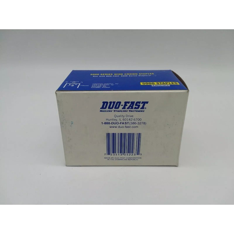 Duo-Fast 5016-C 1/2" Series Wide Crown Staples (5,000Ct)