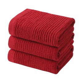 Anyi Dish Towels for Kitchen, Absorbent Cotton Kitchen Towels for Drying Dishes, Terry Tea Towels for Cleaning Set of 3, 16x26 Inches