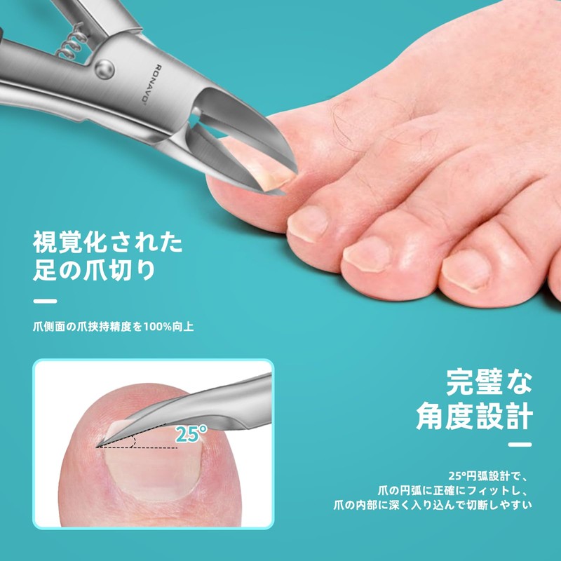 Nail Clipper Nipper 【Super Sharp Blade】 Nail clippers that allow
