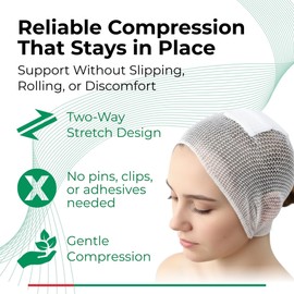 Lohmann & Rauscher tg Fix Net Tubular Bandage, Elastic Net Wound Dressing, Bandage Retainer for Small Extremities, Size D (105cm Wide x 25m Long When Stretched)