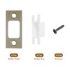 sourcing map 4 Sets Door Strike Plate, 57mm x 25.5mm