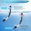 Snorkel Set, Dry Top Snorkeling Gear for Adults, Panoramic Anti-Leak