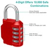 HRLORK Combination Padlock 1 Packs School Locker Lock Outdoor Weatherproof
