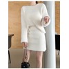 Lovely mini cropped knit set two-piece (new seasonal outing look,