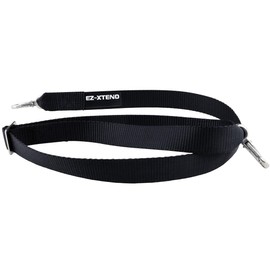 EZ-Xtend Premium Double Pontoon Boat Canopy and Bimini Top Strap with Adjustable Hook - All Stainless Steel Bimini Top Hardware - Best Replacement Strap (Package of 1, Black, 24")