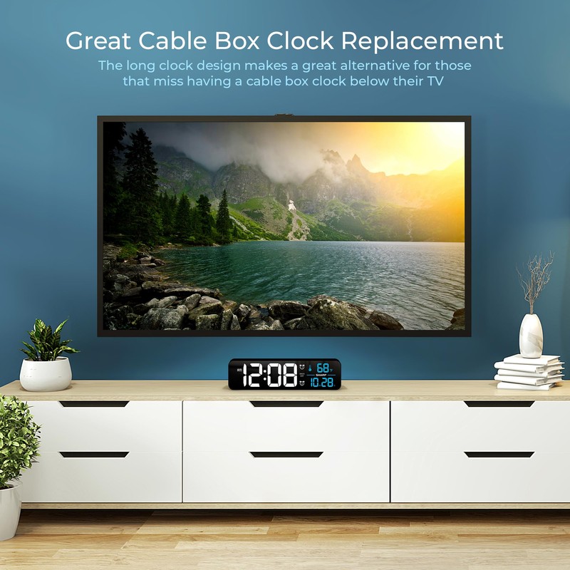 Sharp Sharp Digital Large Display Alarm Clock for Living Room