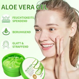 Aloe Vera After Sun - Aloe Vera Gel - Aloe Vera Gel Bio - Feuchtigkeitsspendend After Sun Gesicht & Körper - Natürliche & Beruhigende Moisturizer Face for Sunburn Repair - Summer Saver