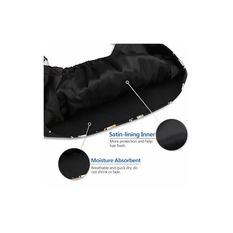 IRIS CRAFT Adjustable Working Cap with Button, Satin-Lined Cotton Working