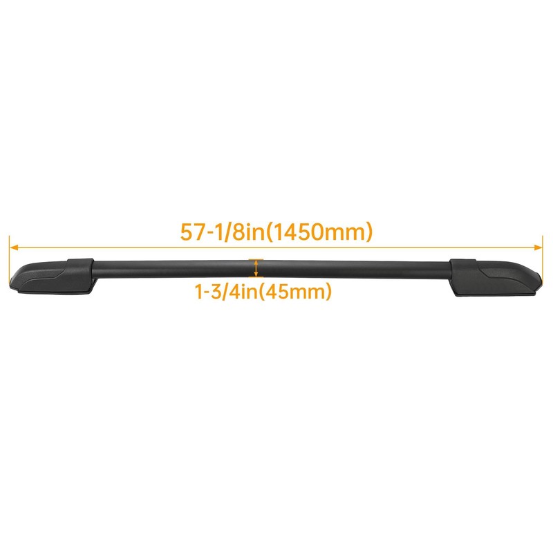 HECASA Roof Rack Side Rails Compatible with 2009-2015 Honda Pilot