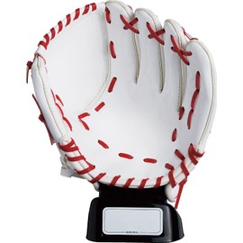 UNIX BX77-21 Baseball Glove, Memorial Club (White x Red)