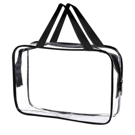 GWAWG Kulturbeutel zum Aufhängen, transparent, wasserdicht, Reise-Kosmetik-Organizer, Duschtasche für Flugzeug, tragbar, Make-up-Aufbewahrungstasche für Männer und Frauen, farblos