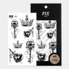Fix Seoul 2-week lasting tattoo sticker lettering semi-permanent tattoo henna, 1 piece, 12 / 픽스서울 2주지속 타투 스티커 레터링 반영구 문신 헤나, 1개, 12