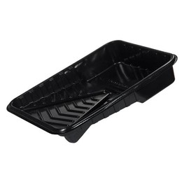 9" Black Disposable Plastic Paint Tray - Pack of (50)