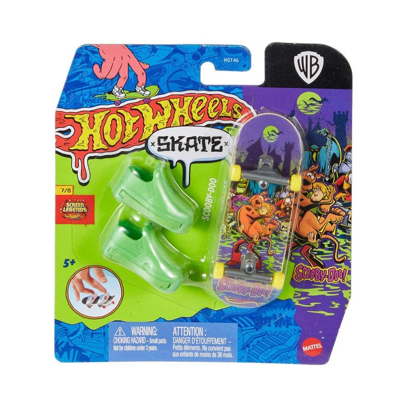 Hot Wheels, Skateboard, Scooby Doo with Tennis, Toy for Kids,