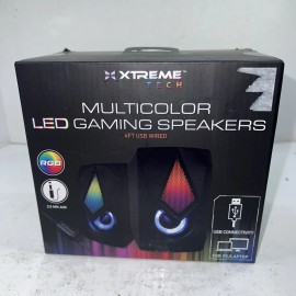 Speakers New Xtreme Tech Multicolor Led Gaming Speakers USB 4ft. Wired