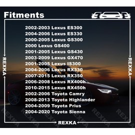 Rexka 20pcs Windshield Pillar Trim Retainer Liftgate Trim Cover Clip Garnish Moulding Clips for Toyota Lexus 90467-09204 Camry, Highlander, Prius, Sienna,GX470, IS300, RX330, RX350, RX400h, RX450h