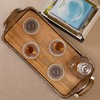 Thirstystone posavasos para bebida, monograma letra A, O, 4 piezas,