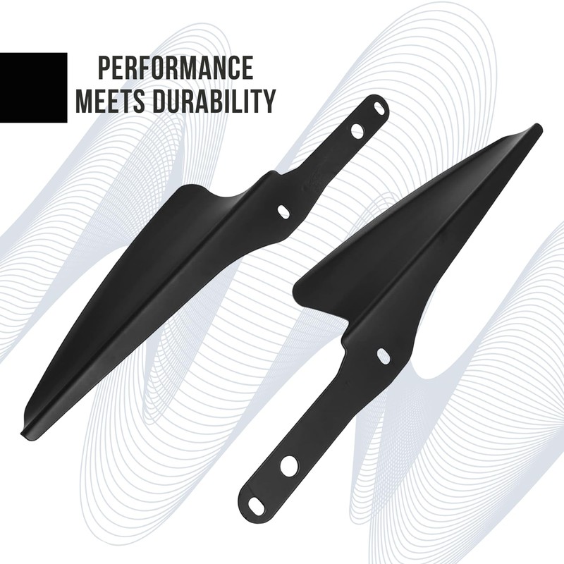 AC-MTORC Front Fork Mount Wind Deflectors Windshield for Harley Touring