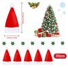 Huanmin Mini Christmas Hat, 30 Pieces Mini Christmas Cutlery Holder,