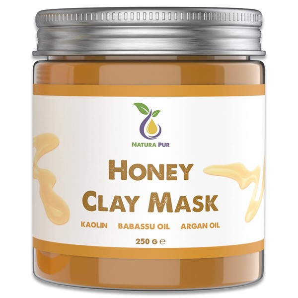 Honey Face Mask 250 g - Natural Cosmetics, Anti-Pimple, Anti-Blackhead and Anti-Acne Mask - Anti-Ageing Care for Dry and Blemished Skin - Cleansing Mask for Face and Body