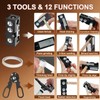 11-in-1 multifunctional cue repair kit,tip shaper,cutter,pricker,cleaner,billiards supply,portable maintenance tool for