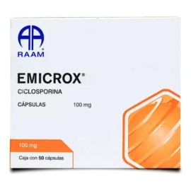 Emicrox cápsula 100 mg, 50 cápsulas - Laboratorio raam de sahuayo, s.a. de c.v.