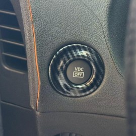 Fewshaw Carbon Fiber Style Center Console ESP Button Cover Trim Accessories for Nissan 370Z