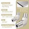 Pysrych Stainless Steel 304 Forged Pipe Fitting 45 Degree Male