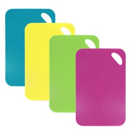 Chopping Board Set, Plastic Cutting Mats, Dishwasher Safe, Antibacterial for Meat, Fish, Vegetables, Cooked Food & Extra 4 Sets
