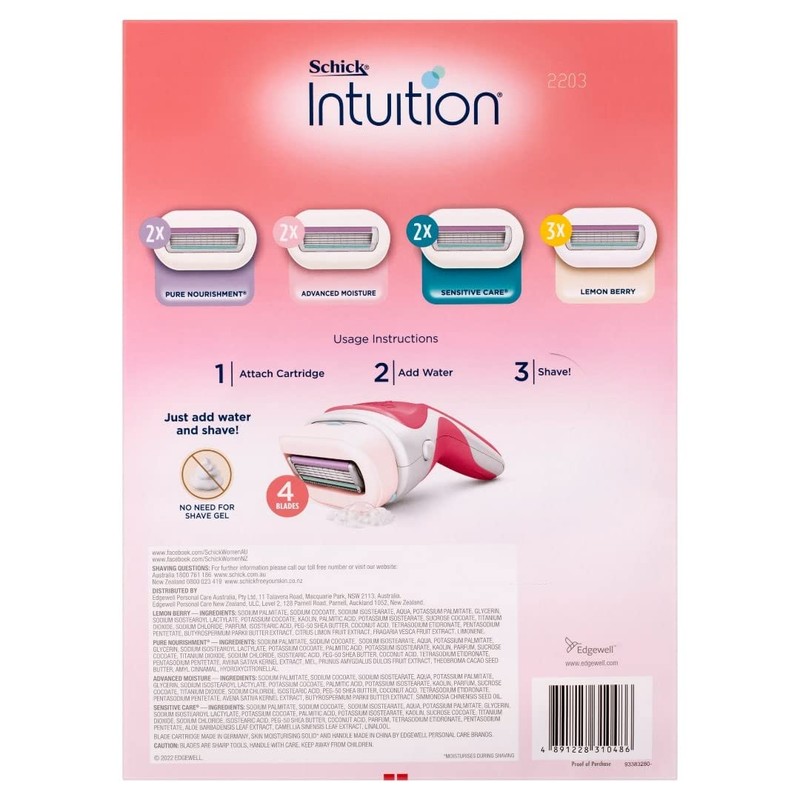 Schick – Intuition | Womens Razor Kit 9 Refills |