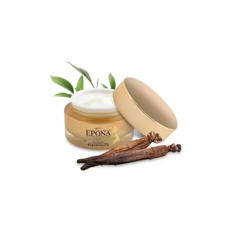 Epona Crema Facial Coreana Con Ginseng Y Oro Antiedad