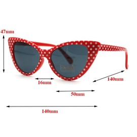 Boolavard Cateye Women's Classic Vintage Retro High Tip Wing Sunglasses, Cat Eye - Black Tinted Lens