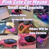 HuGuWdy Pink Wireless Mouse，2.4G Wireless Car Mouse with USB Reciver