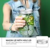Set of 2 Mason Jar Screw Lids Made of Stainless