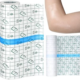 Waterproof Transparent Bandage, 15 cm x 5 m Waterproof Plaster, Shower Plaster, Second Skin Waterproof, Fixer Plaster Stretch, Plaster Roll Medical Tape, Anti-Allergic, for Sports