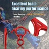 Azarxis 50KN Descensor con Orejas Grande Anillo de Rappel 8