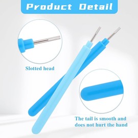 12 Pieces Paper Quilling Tools Slotted Kit Rolling Curling Quilling Needle Pen Paper Quilling Pen Volume Curling Pen