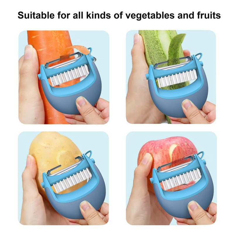 Empava Potato Peeler with Brush, Vegetable, Easy, Speed and Multifunctional