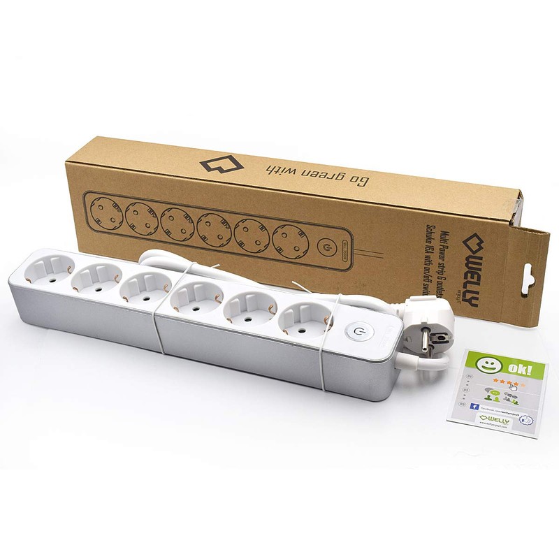 Welly Enjoy IT WY13166 Schuko 16A Power Strip with 6