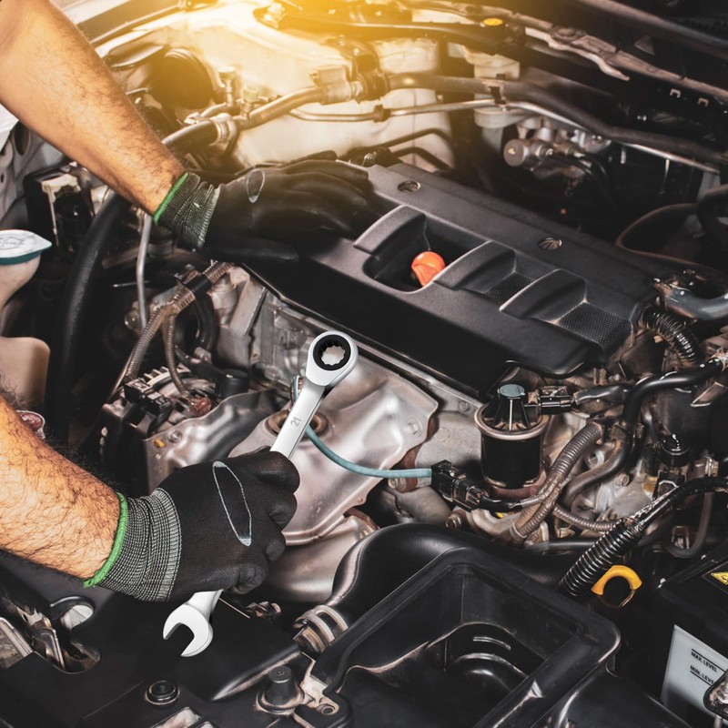 SORAKO Ratchet Spanner 21 mm, Combination Spanner Fixed Head Ratchet