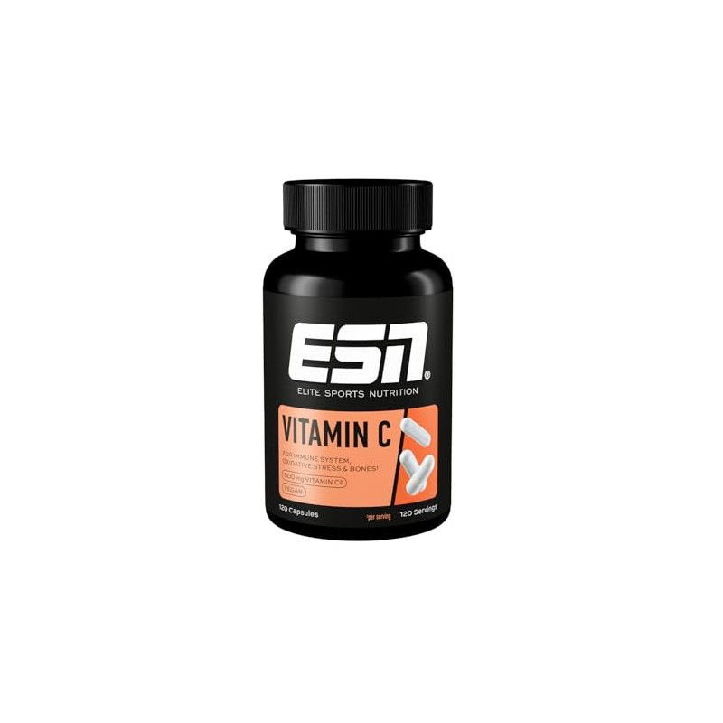 ESN Vitamin C, 120 Capsules, 500 mg Vitamin C per