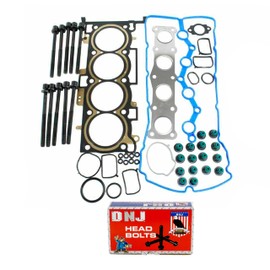 DNJ HGB191 Cylinder Head Gasket Set with Head Bolt Kit for 2010-2013 Hyundai, Kia Optima, Rondo, Santa Fe 2.4L L4 16V DOHC 2359cc